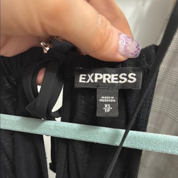 Express Black Pleated Camisole Top - Picture 3 of 4